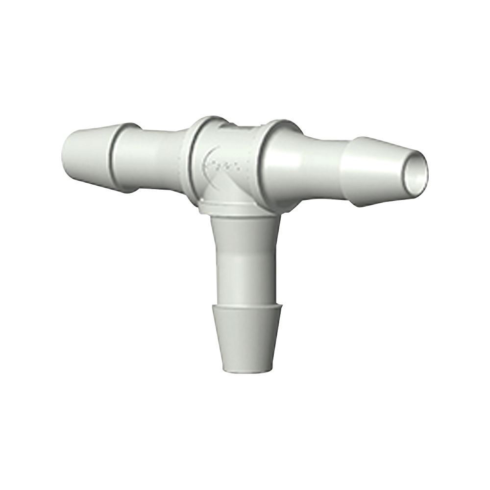 T Connector, Barbed, Natural, 100/Bag