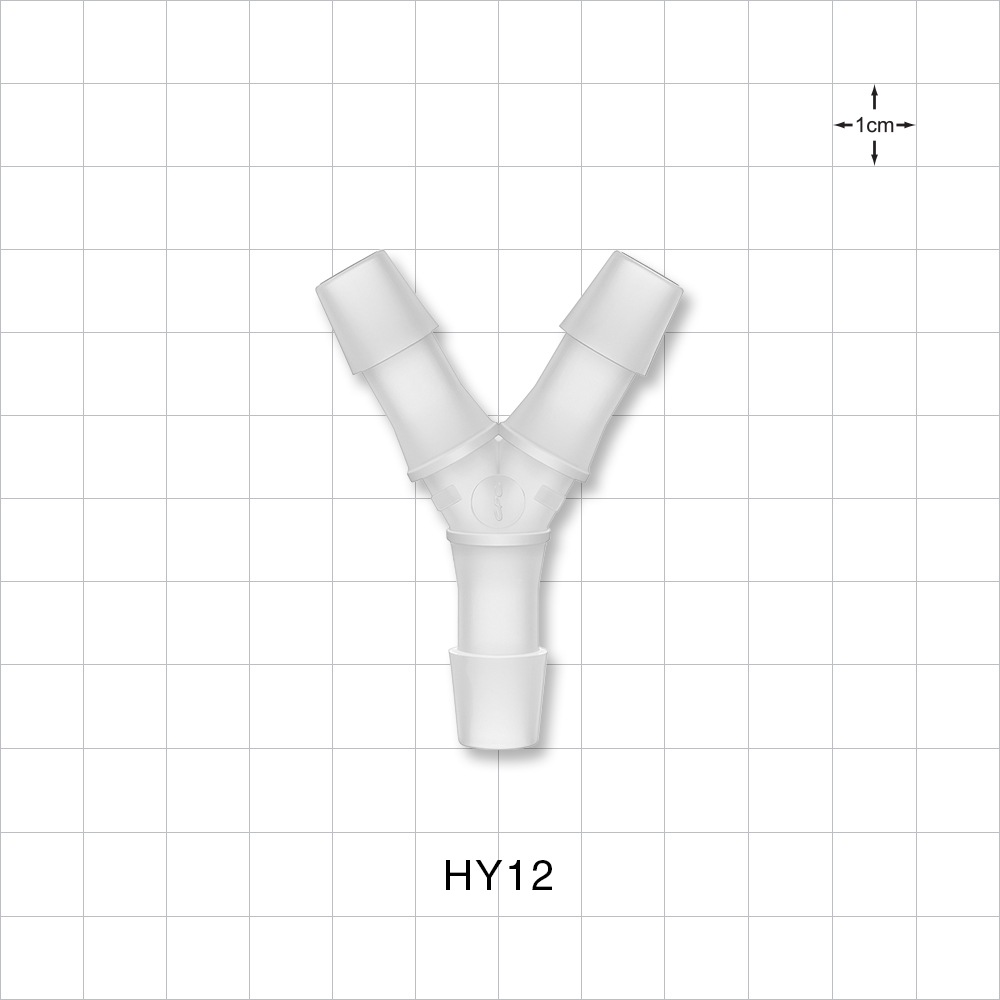 Y Connector, Barbed, Natural, 100/Bag