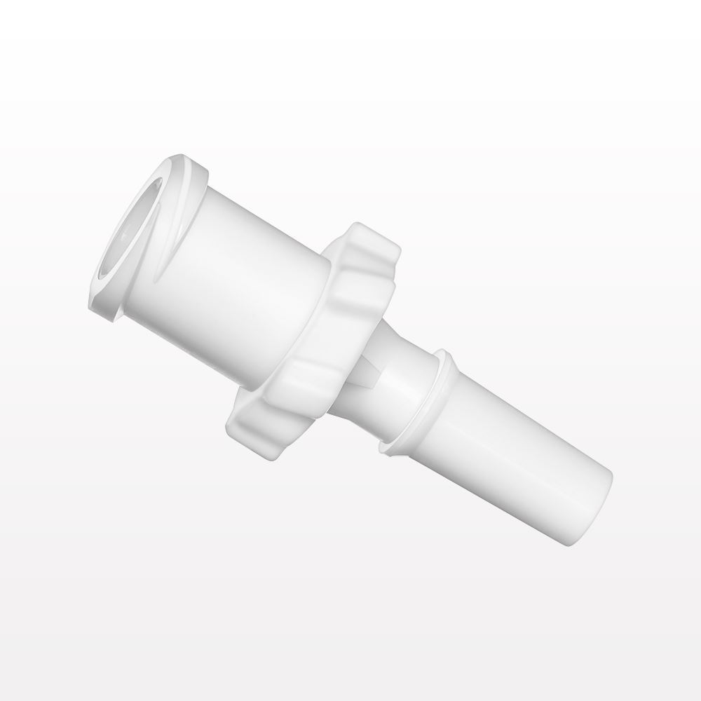 Female Luer Lock, Barbed, Natural, 100/Bag