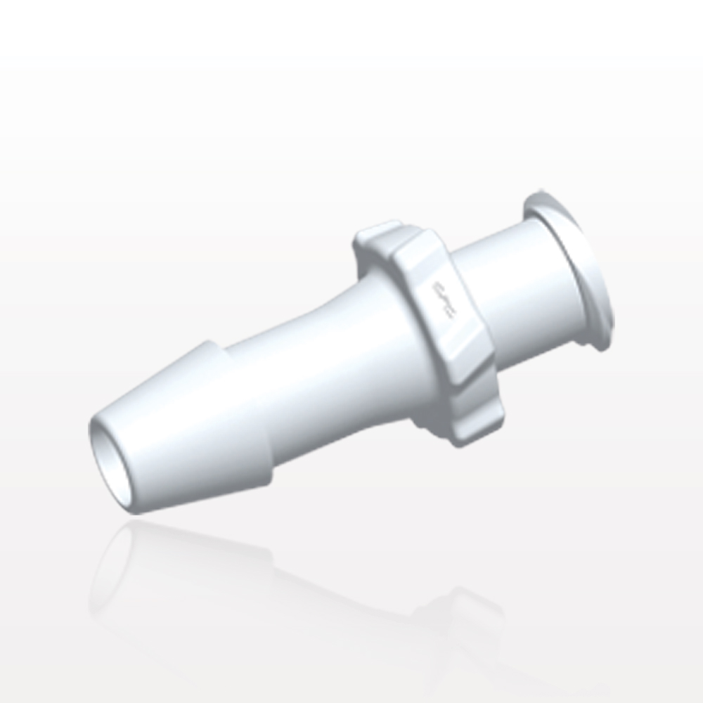 Female Luer Lock, Barbed, Natural, 100/Bag