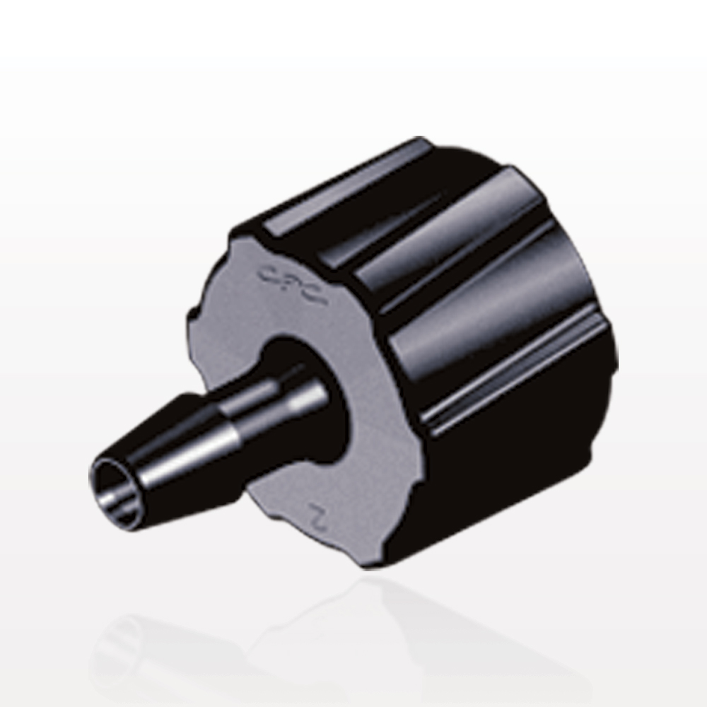 Male Luer Lock, Barbed, Black, 100/Bag