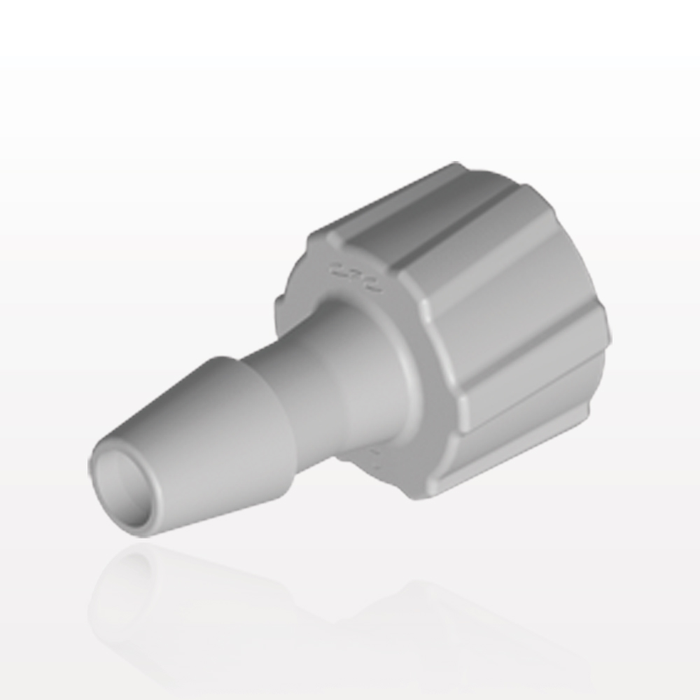 Male Luer Lock, Barbed, Natural, 100/Bag