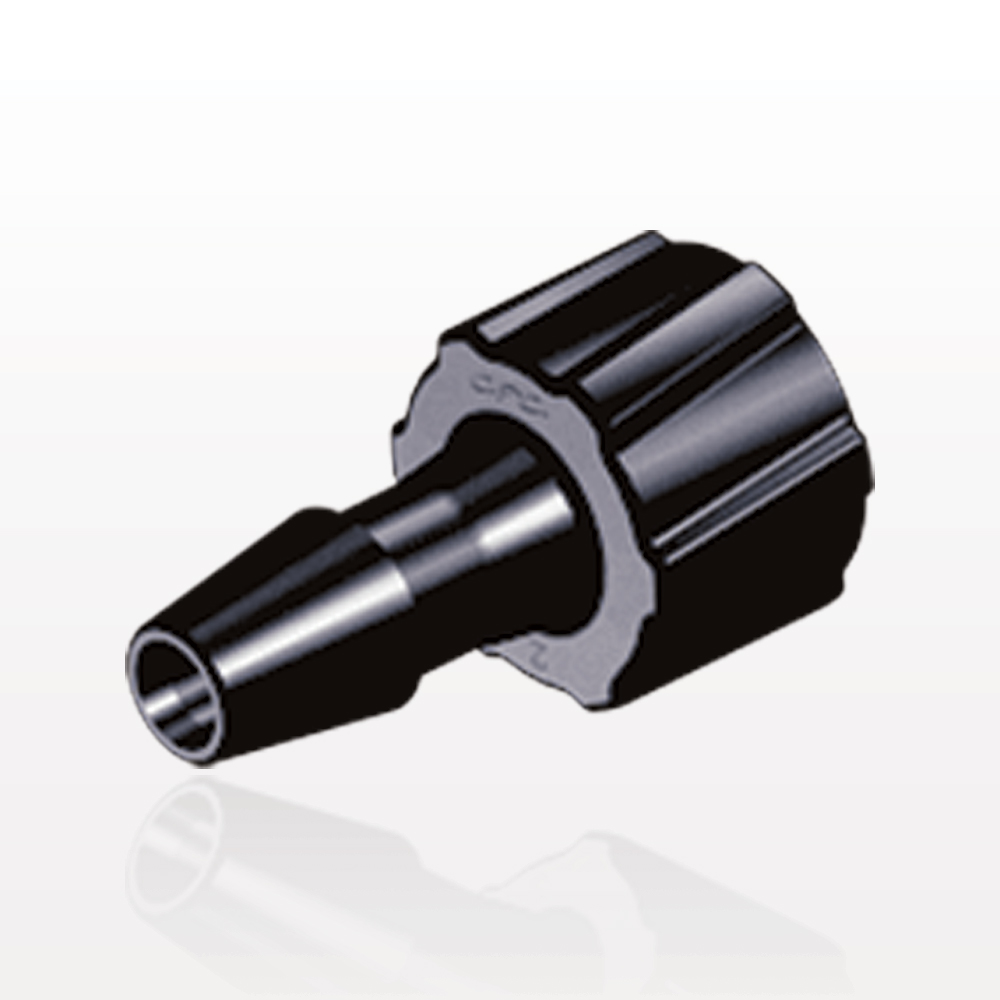 Male Luer Lock, Barbed, Black, 100/Bag