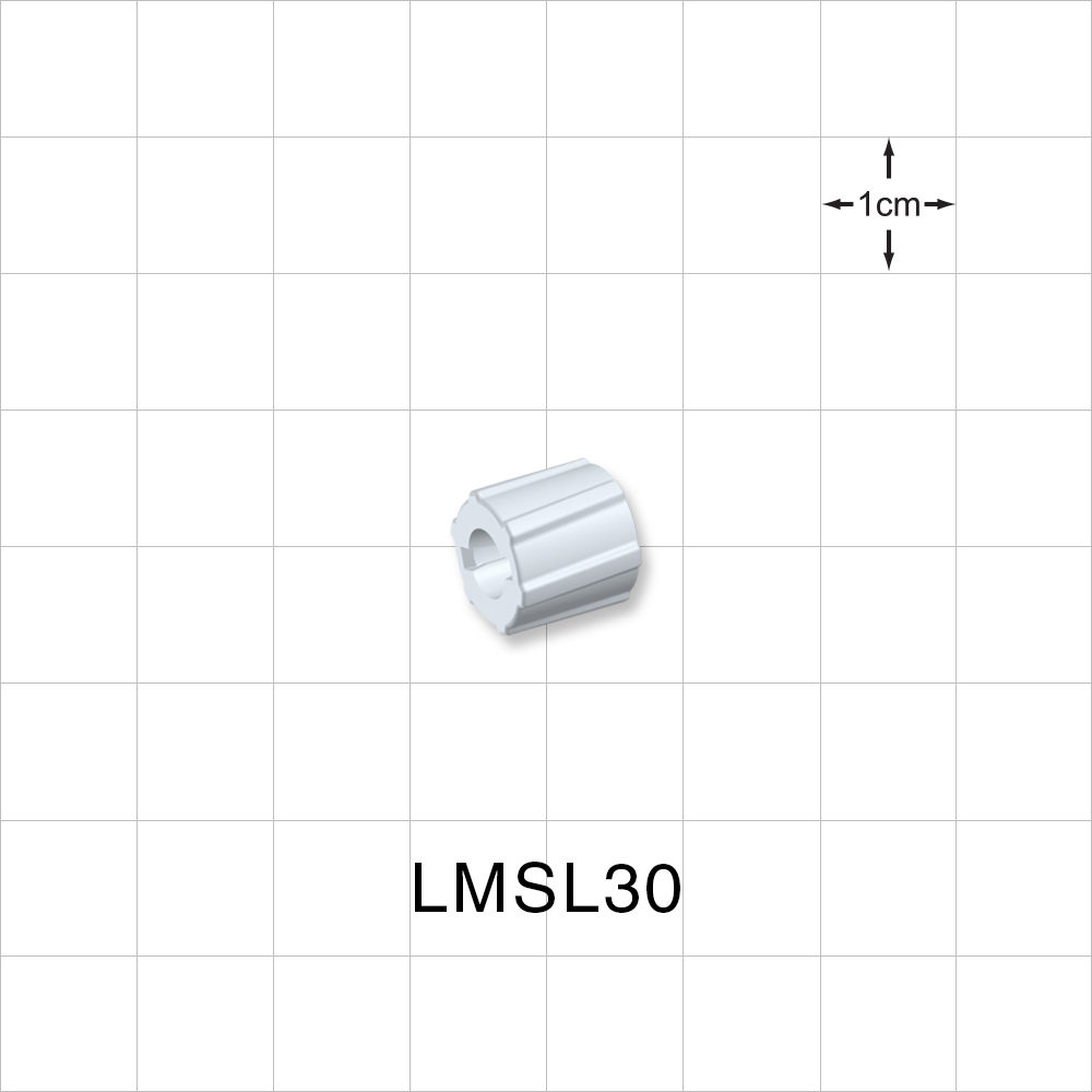 Fixed Lock Ring, White, 100/Bag