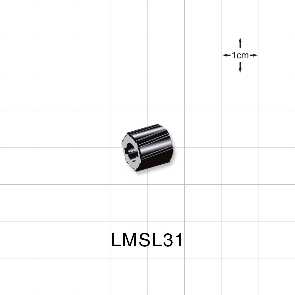 Fixed Lock Ring, Black, 100/Bag