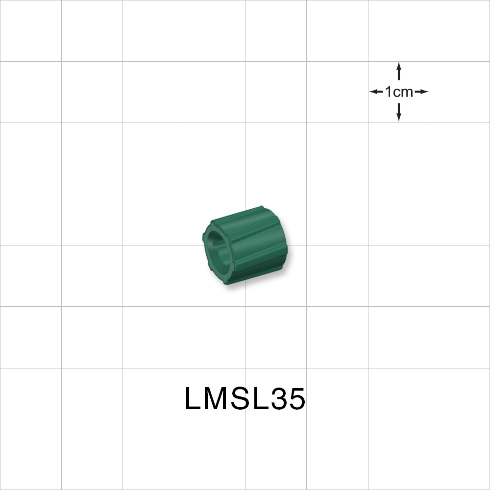 Fixed Lock Ring, Green, 100/Bag