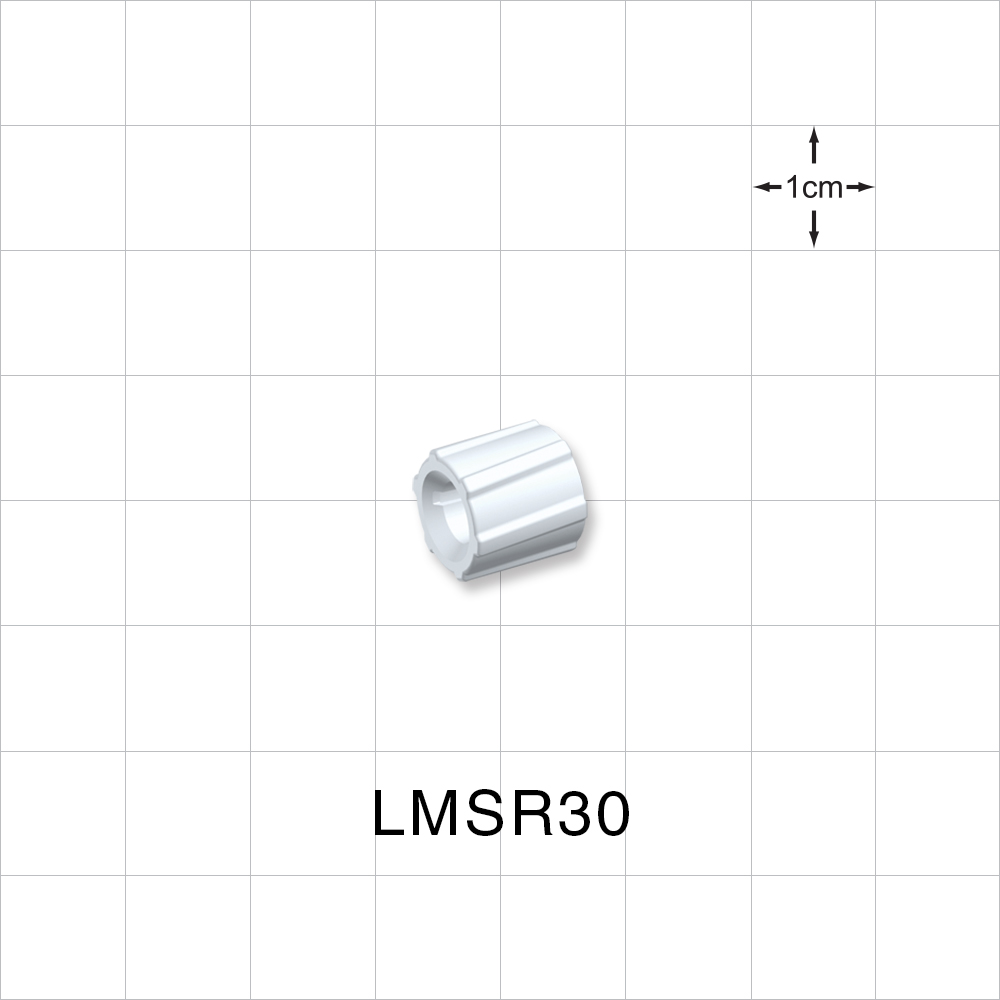 Spin Lock Ring, White, 100/Bag