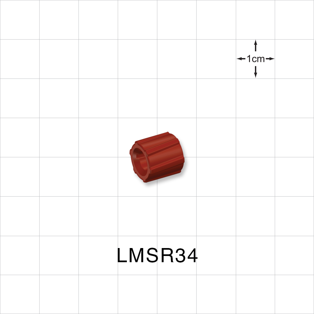 Spin Lock Ring, Red, 100/Bag