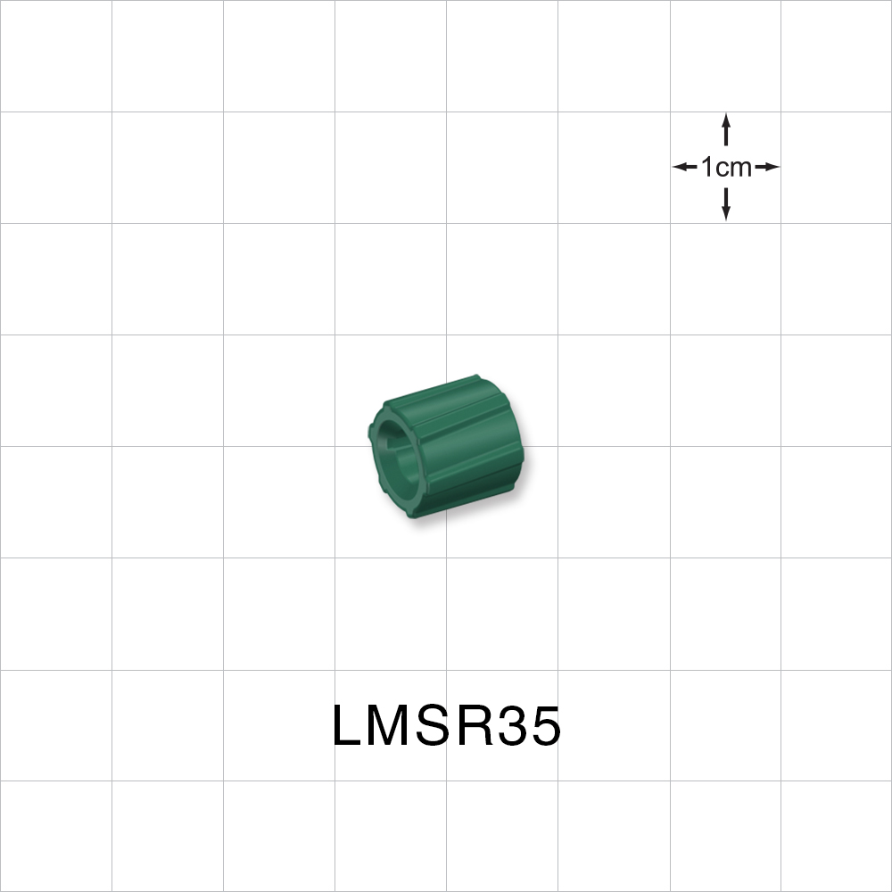 Spin Lock Ring, Green, 100/Bag