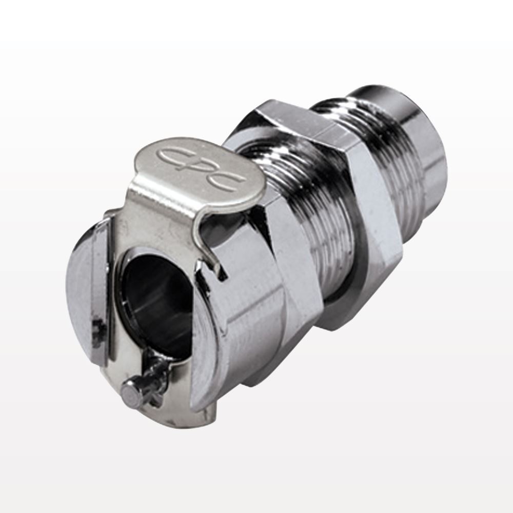 MC Connector, Panel Mount Body, Valved, Barbed