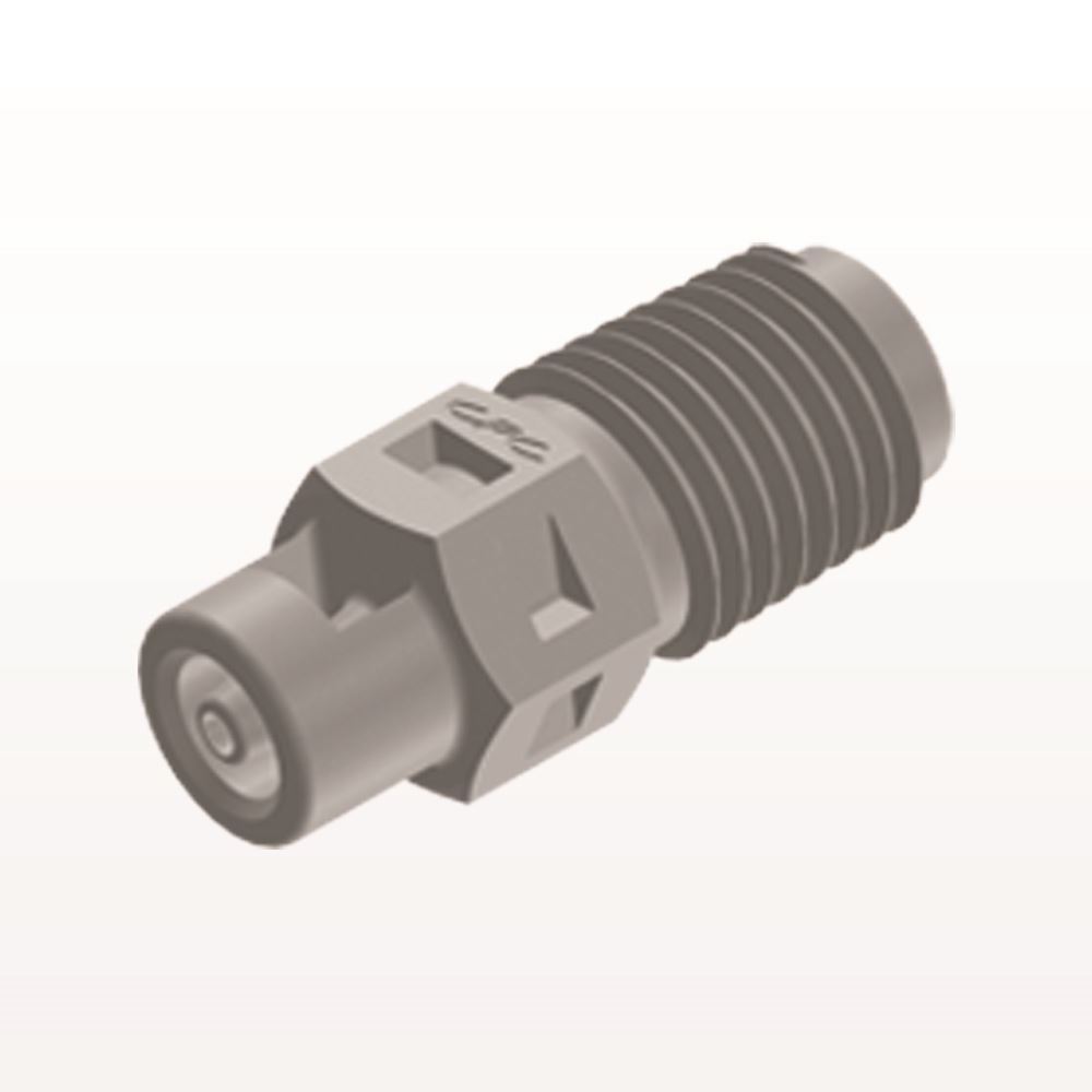 Threaded Connector, Barbed, Natural, 100/Bag