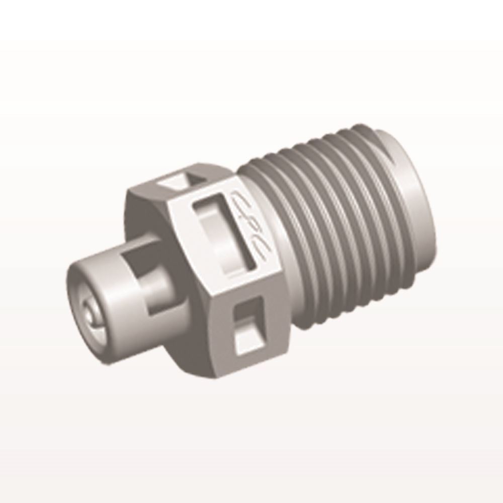 Threaded Connector, Barbed, Natural, 100/Bag