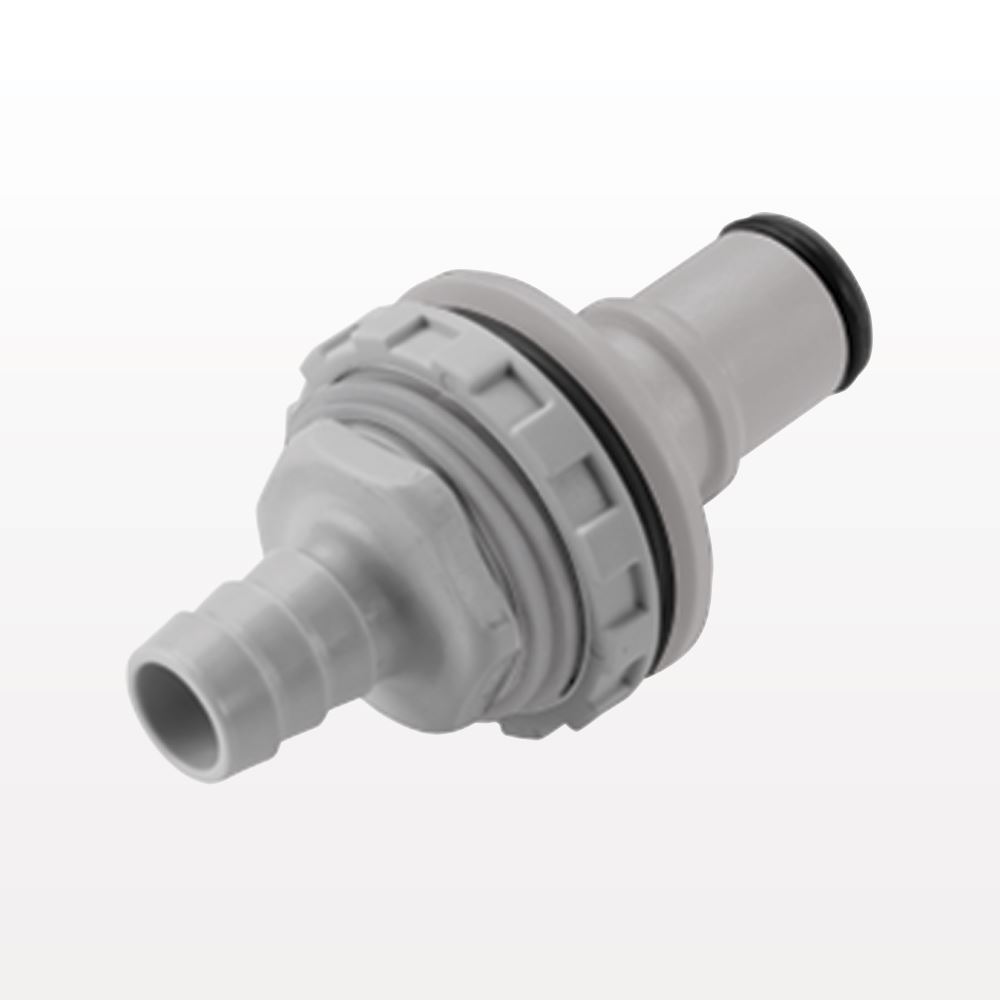 NS4 Connector, Panel Mount Insert, Valved, Barbed