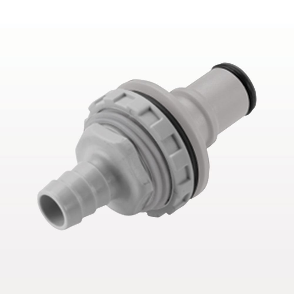 NS4 Connector, Panel Mount Insert, Valved, Barbed