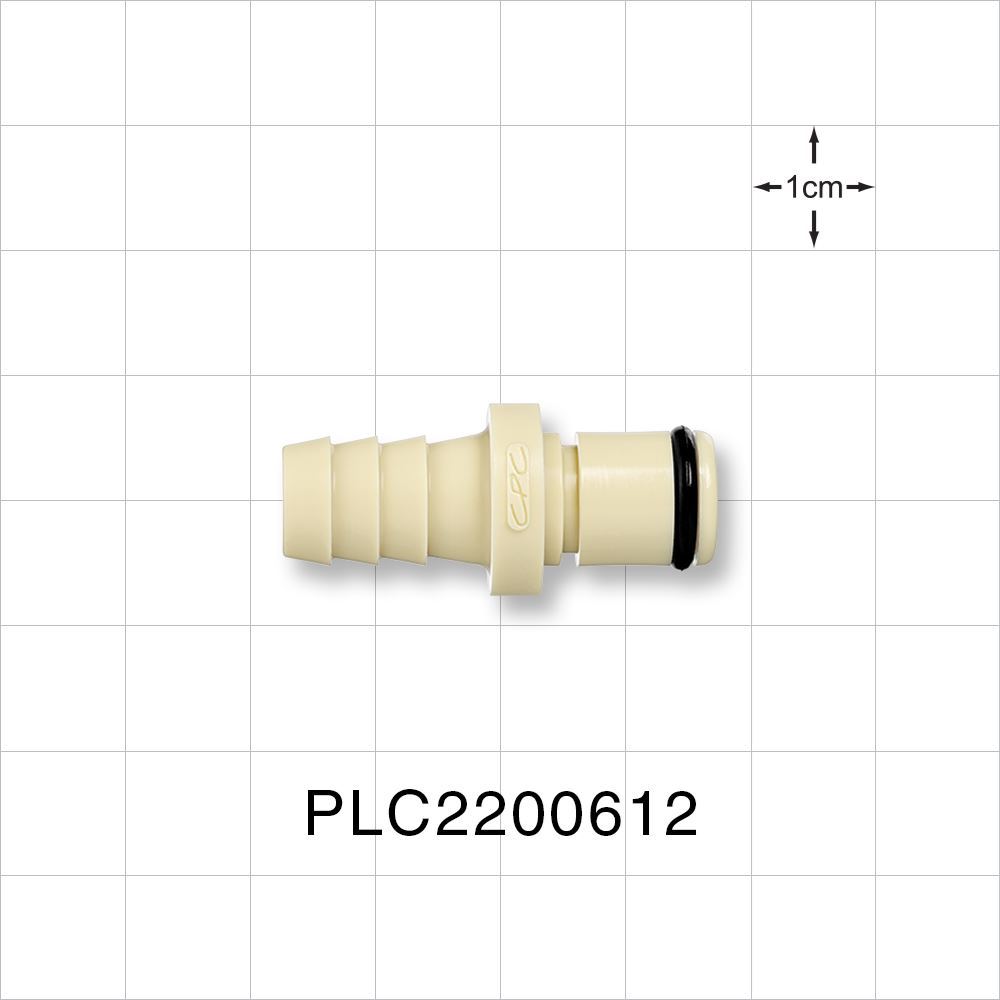 PLC12 Connector, Insert, Non-Valved, Barbed