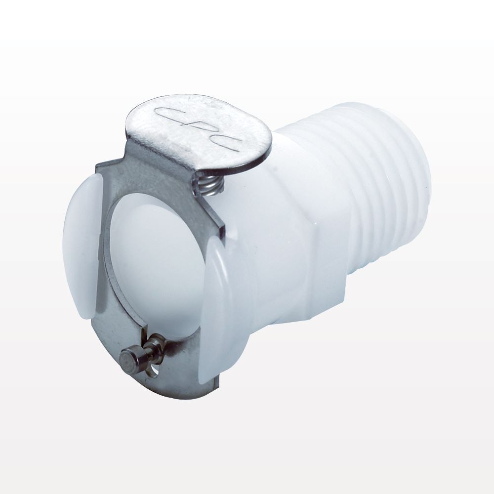 PLC Connector, Body, Valved, Threaded