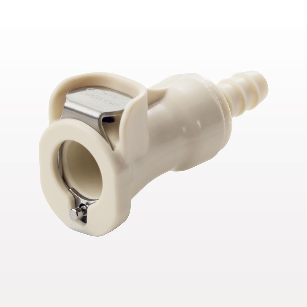 PLC12 Connector, Body, Valved, Barbed