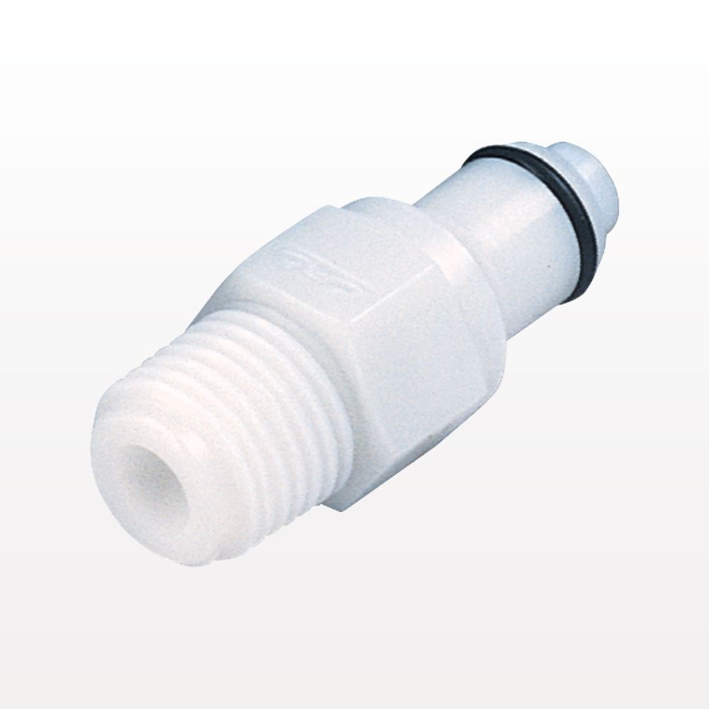 PLC Connector, Insert, Valved, Threaded