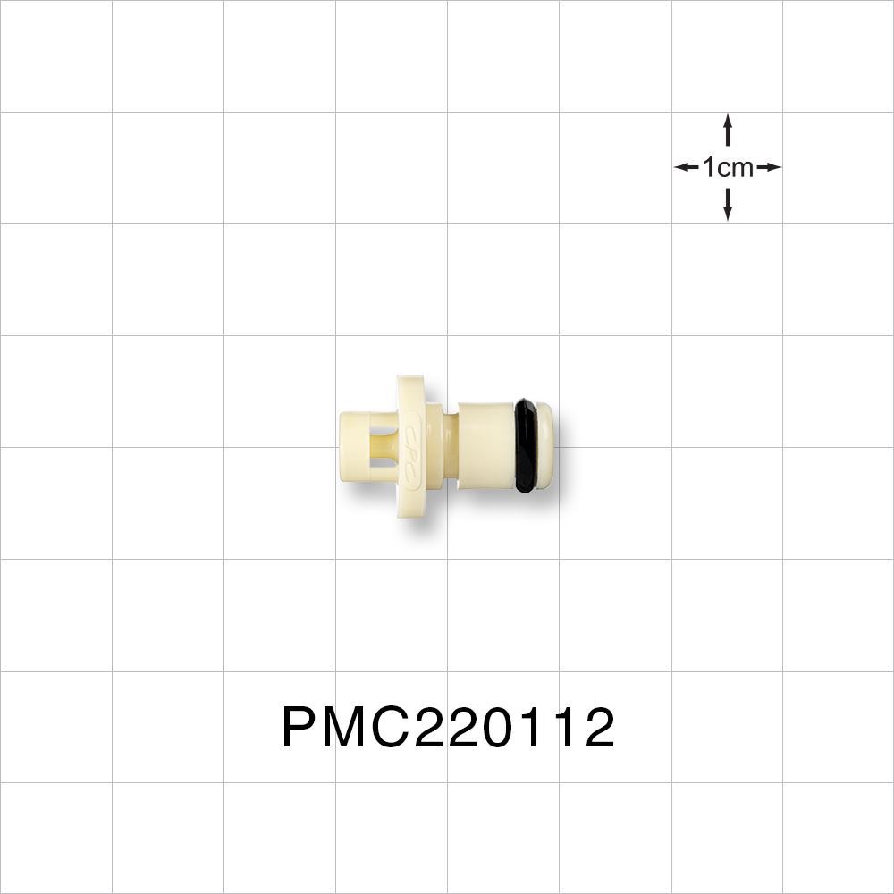 PMC12 Connector, Insert, Non-Valved, Barbed