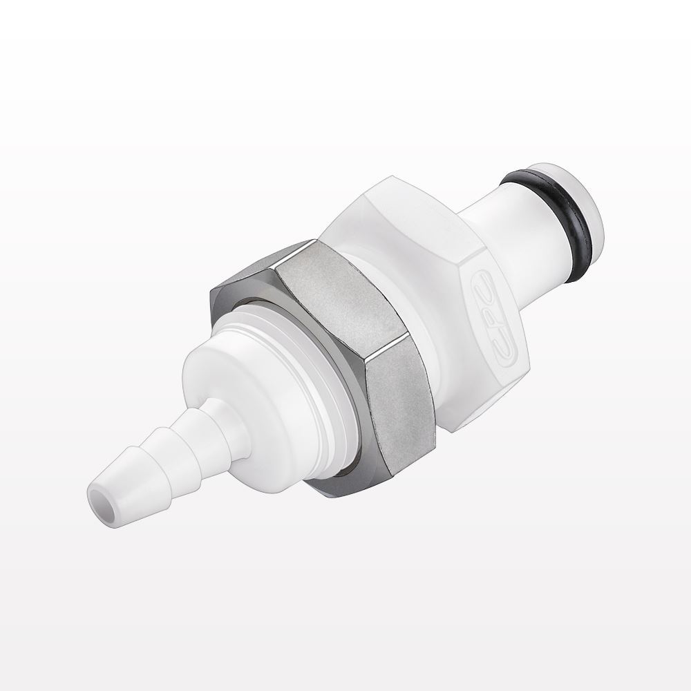 PMC Connector, Panel Mount Insert, Non-Valved, Barbed