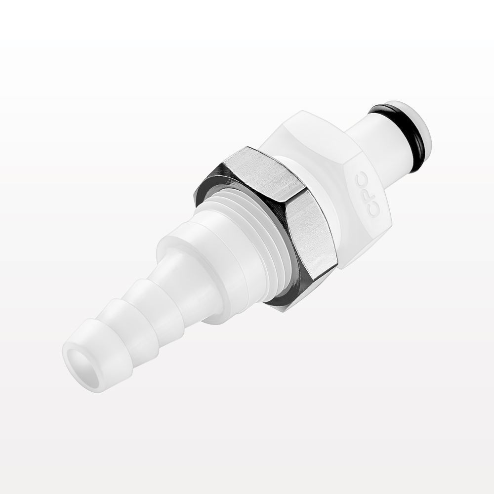 PMC Connector, Panel Mount Insert, Non-Valved, Barbed