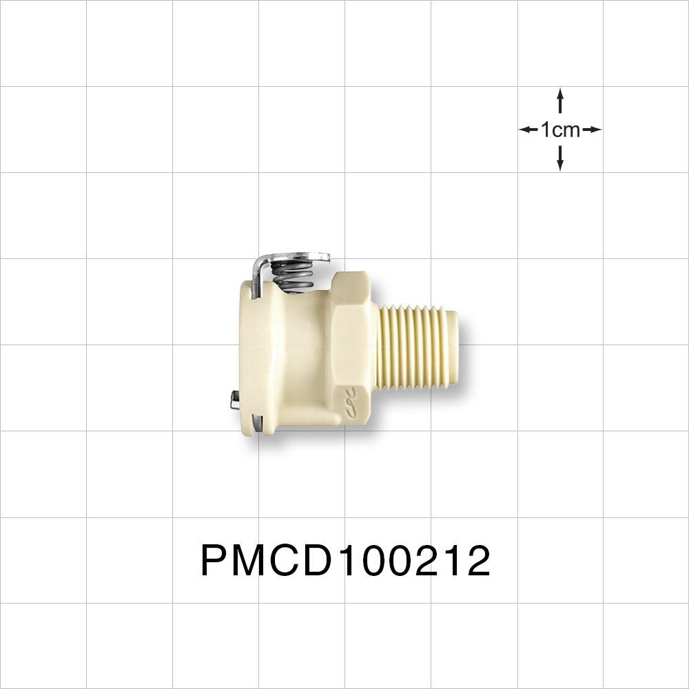 PMC12 Connector, Body, Valved, Threaded