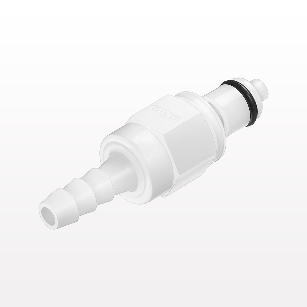 PMC Connector, Insert, Valved, Barbed