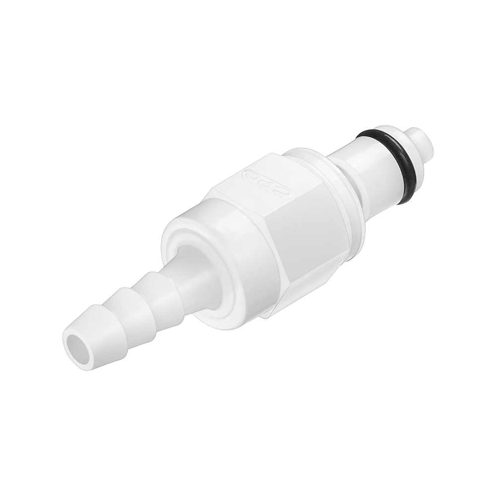 PMC Connector, Insert, Valved, Barbed