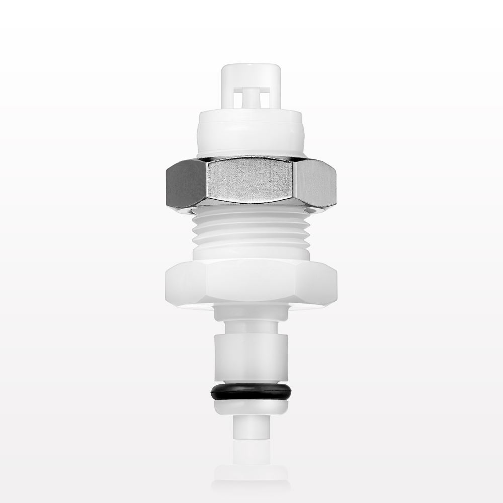 PMC Connector, Panel Mount Insert, Valved, Barbed