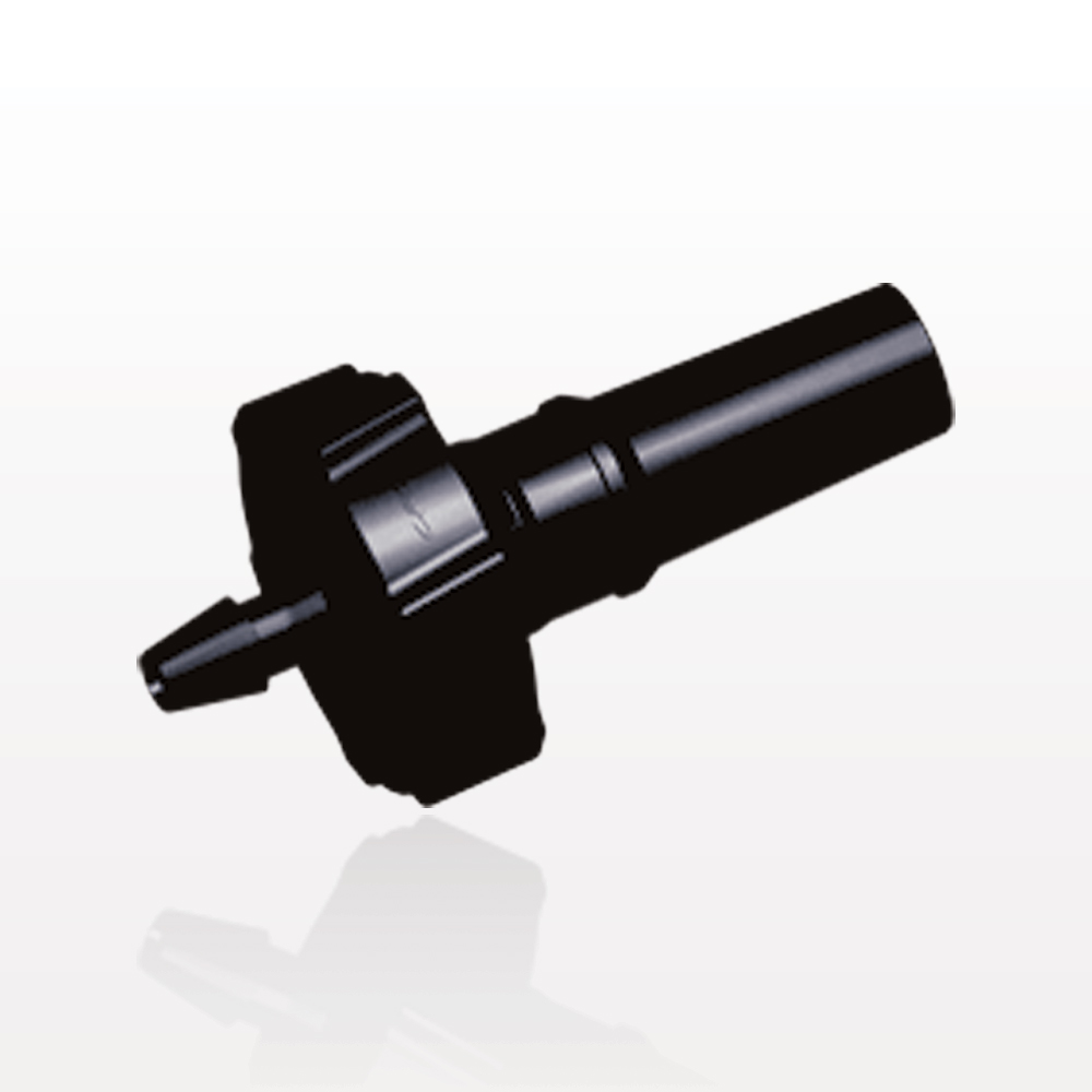 Male Luer Slip, Barbed, Black, 100/Bag