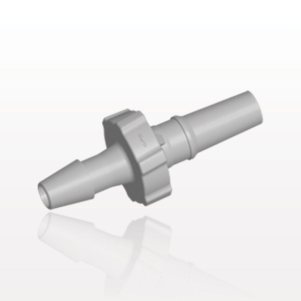 Male Luer Slip, Barbed, Natural, 100/Bag