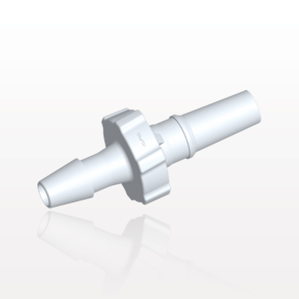 Male Luer Slip, Barbed, White, 100/Bag