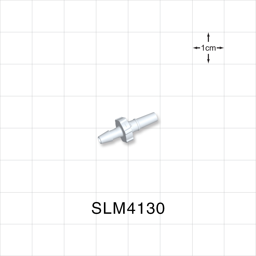 Male Luer Slip, Barbed, White, 100/Bag