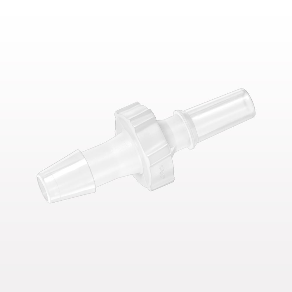 Male Luer Slip, Barbed, Natural, 100/Bag