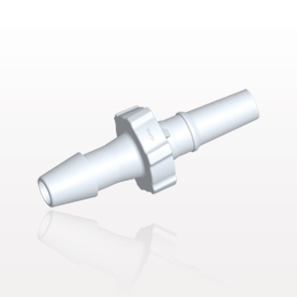 Male Luer Slip, Barbed, White, 100/Bag