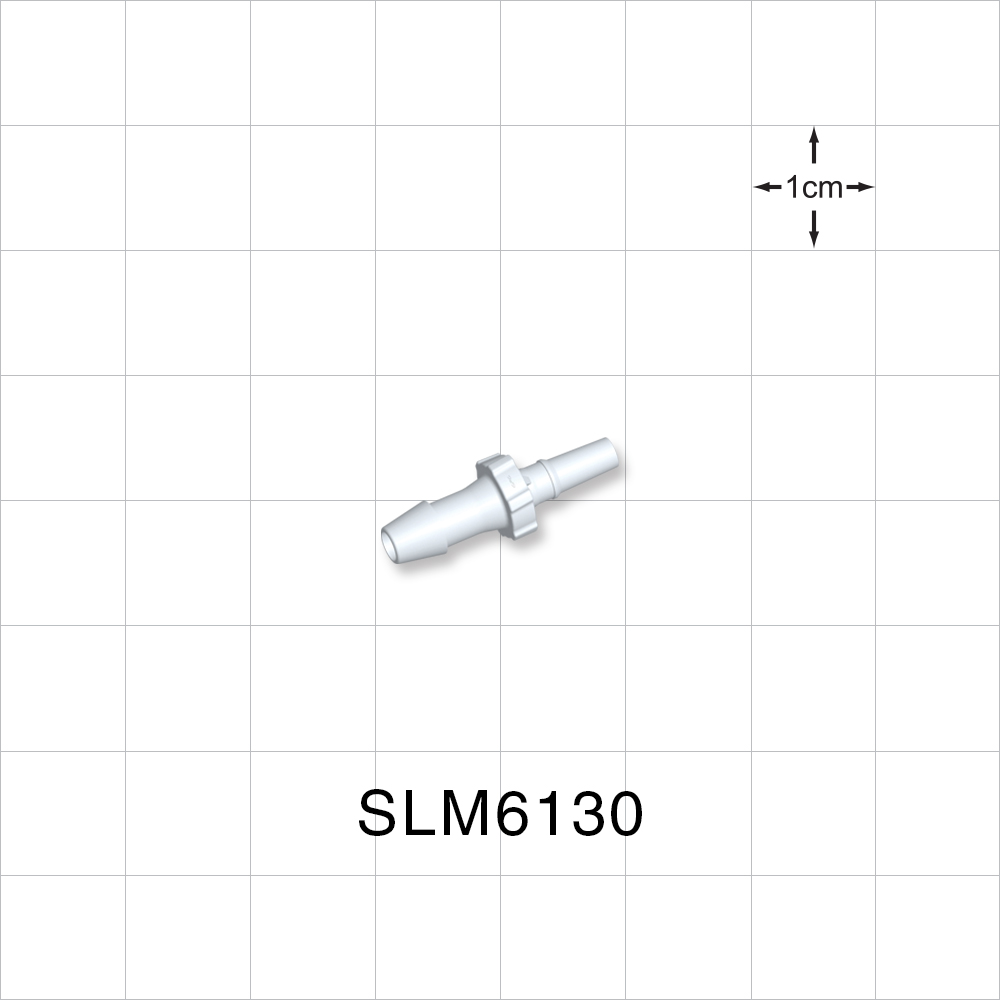 Male Luer Slip, Barbed, Natural, 100/Bag